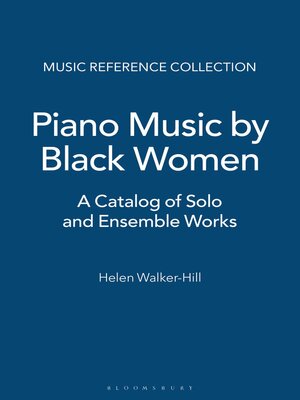 cover image of Piano Music by Black Women Composers
